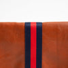 Preppy Stripe Foldover Clutch - Navy & Red Stripe