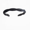 Skinny Twist Velvet Headband - Black