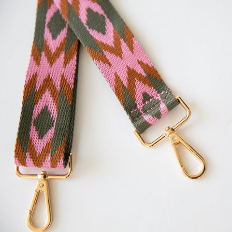 Replacement Straps for Wanderlust Crossbody Bag - Pink Aztec – Funky Monkey  Fashion Accessories