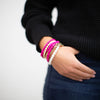 {Pink & Cream} Boho Stack Bracelet