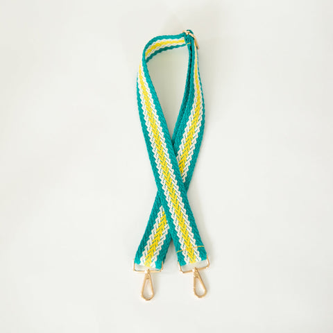 Shoulder Strap - Woven Turquoise