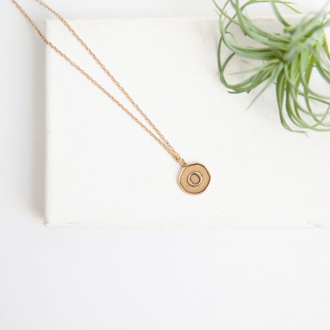 Initial Collection Necklace - Letter O
