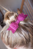 Pink Glitter Hair Bow Set - 5 Pack.  2020 Arrival