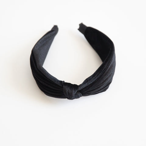 Eloise Velvet Headband - Black