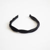 Skinny Twist Velvet Headband - Black